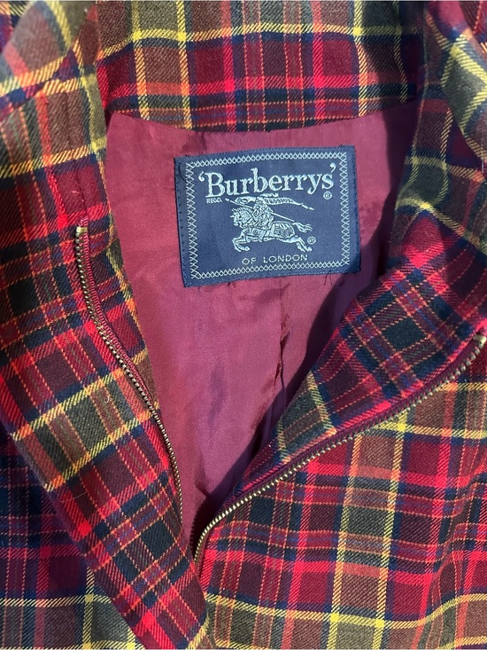 Burberry Jackets & Blazers - Burberry Red Tartan Jacket